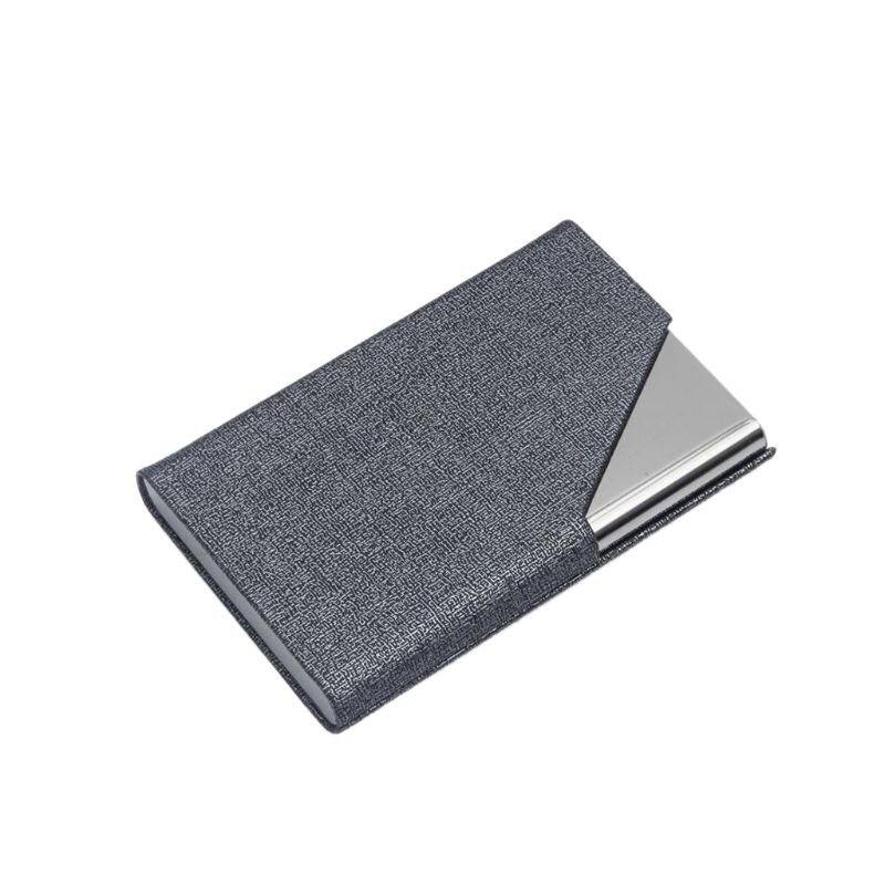 Estuche de metal para tarjetas de visita, portable para tarjetas de visita. XXUC: BL