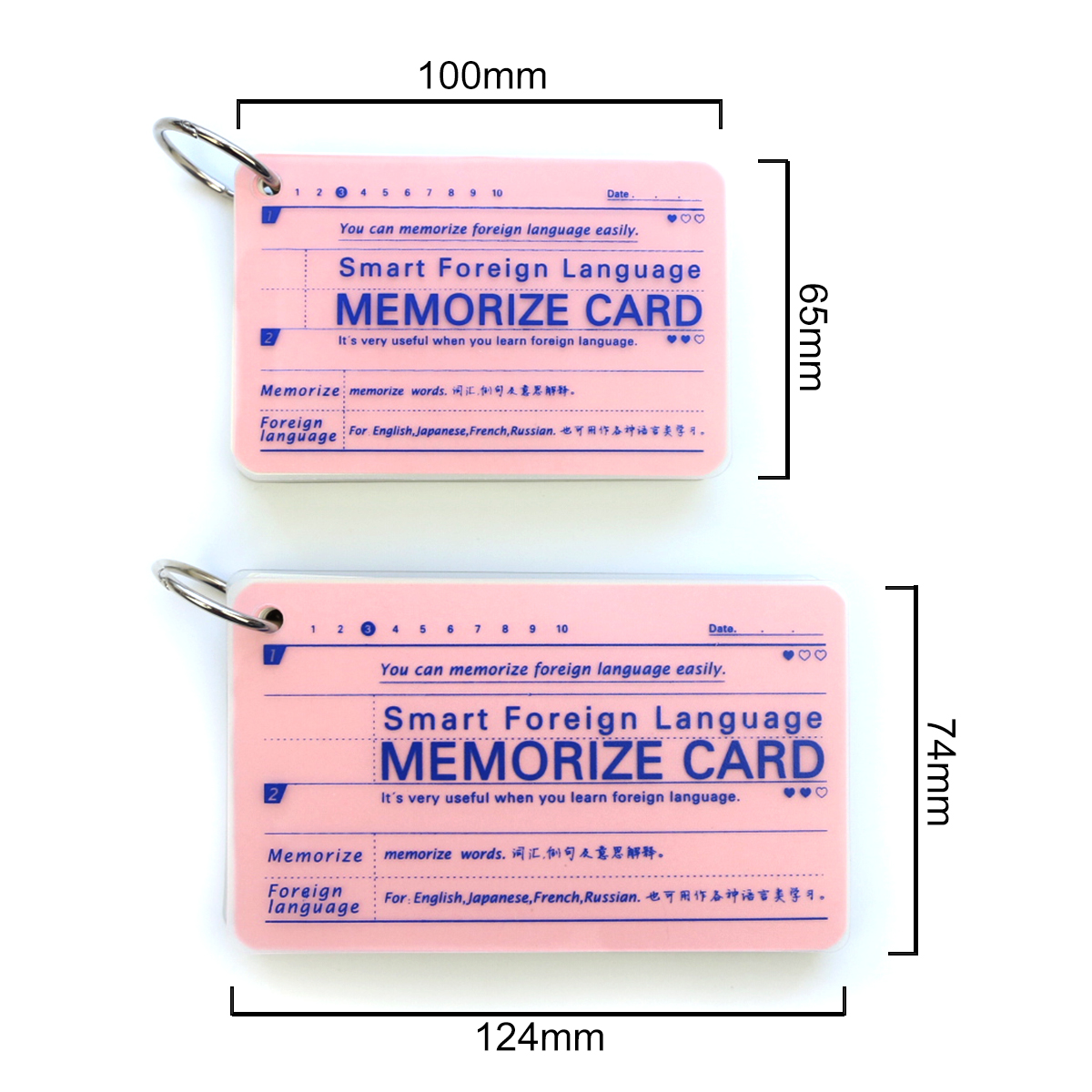 Smart Foreign Language Memorize Card English Memorization Word Book Portable English Learning Portable Notebook To Learn Chinese