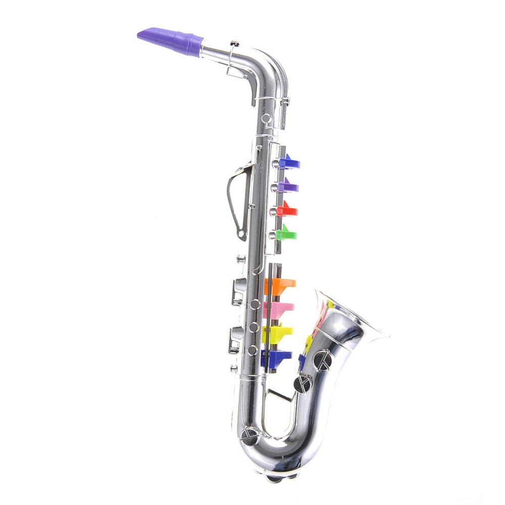 K050030 Saxophone Musical Instrument Props Baby Music Playing Tool Children Simulation For Kids Child Gold/Silver Colors: Silver
