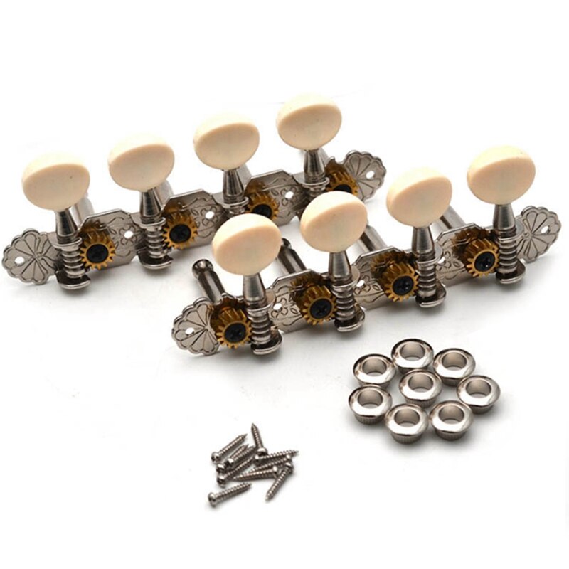 Mandolin Tuning Keys Machine Heads Tuners Tuning Keys Pegs for Mandolin Instrument: Silver