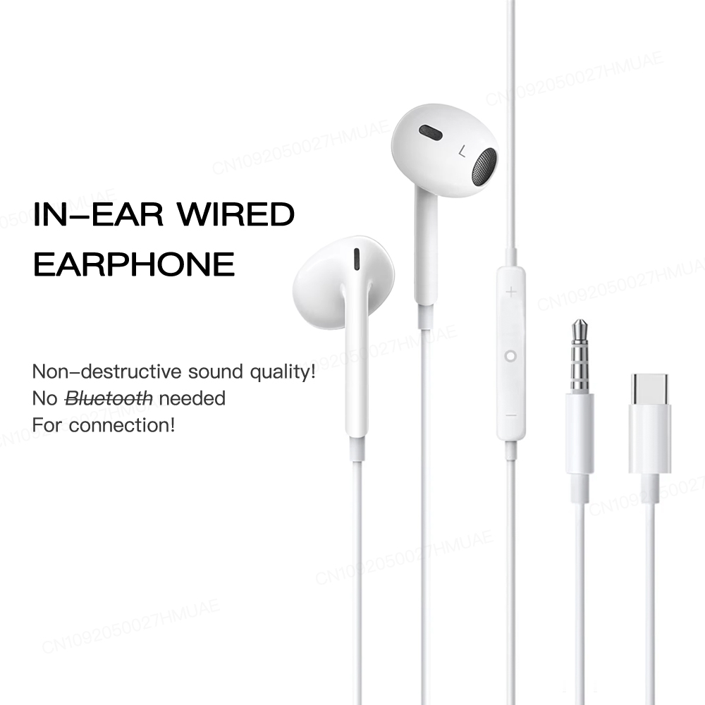 Original Kopfhörer für Apple iPhone 16 15 14 13 12 11 Pro Max USB C kabelgebundene Kopfhörer X 6 7 8 Lightning In-Ear Ohrhörer Zubehör