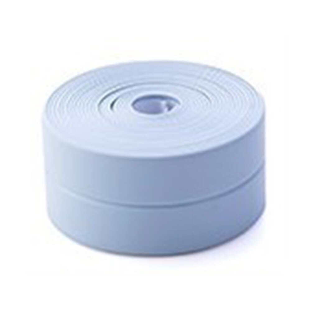 3.8x320cm PVC łazienka prysznic zlew wanna taśma uszczelniająca taśma biała wodoodporna olejoodporna samoprzylepna naklejka szkolne: Niebieski