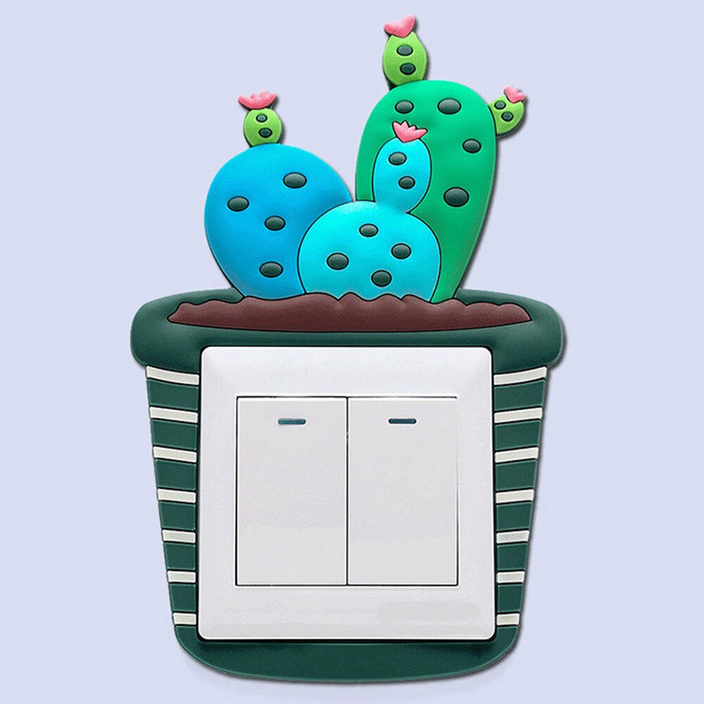 3D Light Switch Luminous Stickers Wall Stickers Switch Cover Socket Protector Wall Self-Adhesive Decor For Home Room Decoration: 4