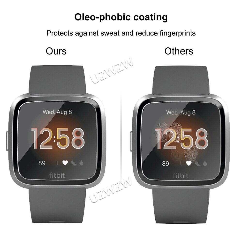 Voor Fitbit Versa ( ) / Versa Lite Smart Horloge Screen Protector 2.5D Beschermende Gehard Glas Beschermende Film