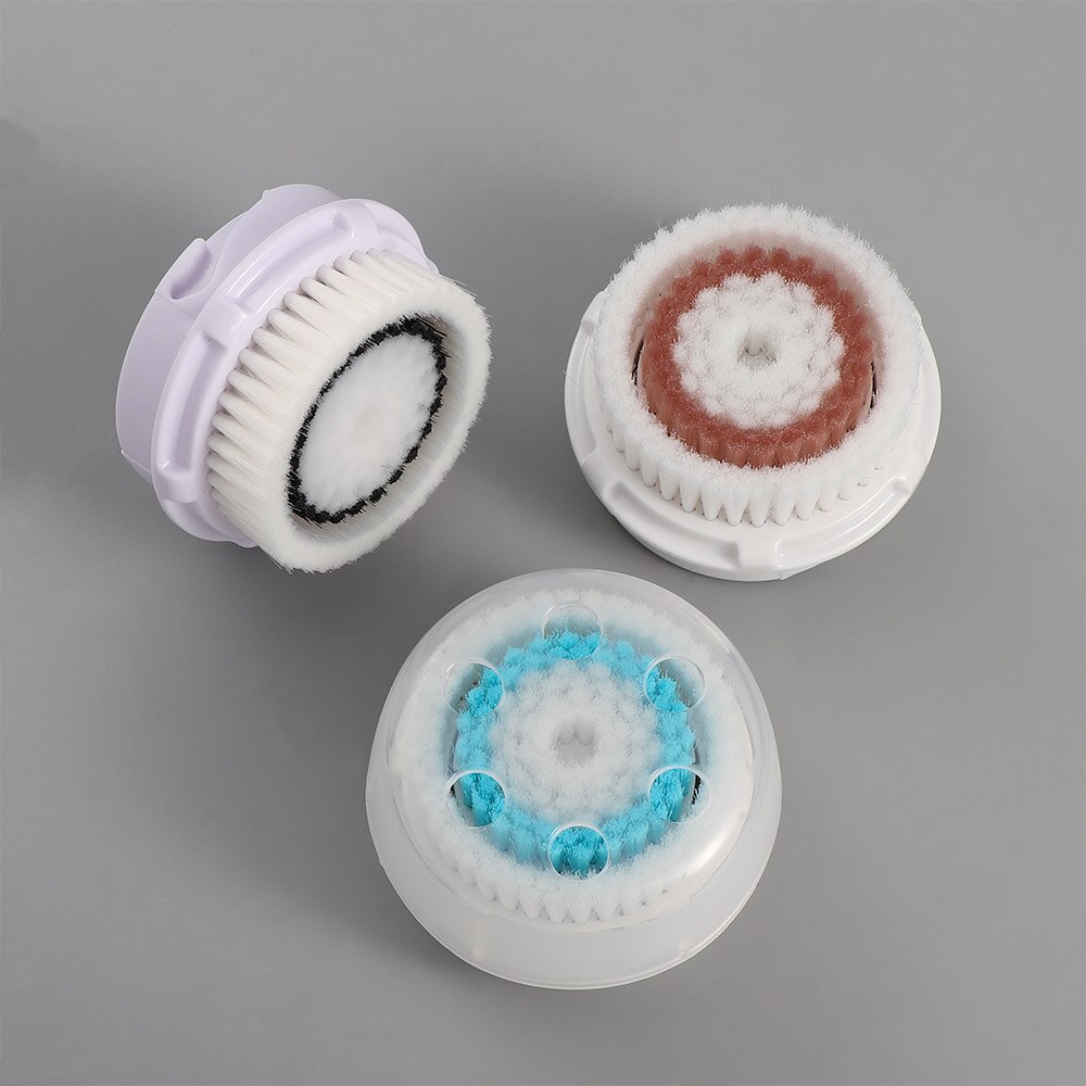 Limpador facial compatível da substituição cabeça da escova para os limpadores faciais máquina de limpeza da escova de lavagem facial