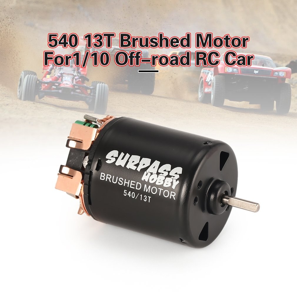 Surpass Hobby 540 13T/17T/21T/23T/27T/35T Brushed Motor 3.175mm Shaft for 1/10 RC Off-road Racing Car Vehicle Part Accessories