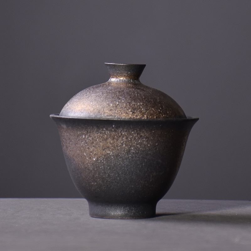 Luwu japan keramisk gaiwan tekopp tekanneholdere kinesisk kung fu te sett drinkware 150ml