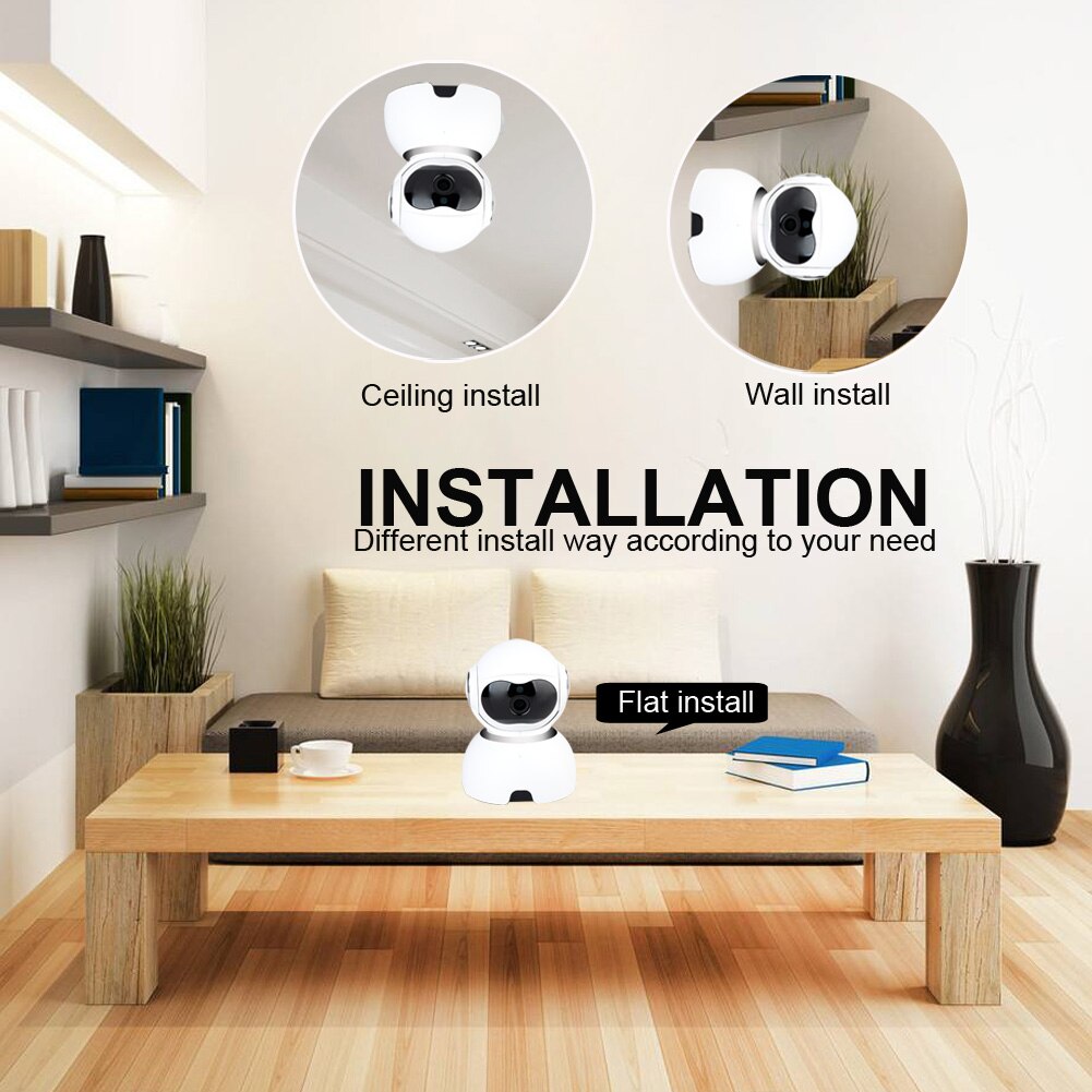 Hd 1080p trådløse ip ai kamera smart automatisk sporing med full dupleks toveis intercom babymonitor høyoppløselig baby