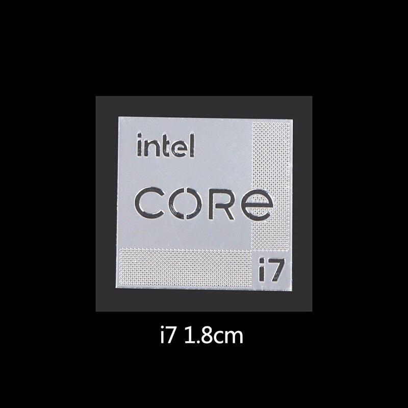 Etiqueta de Metal para ordenador, adhesivo Intel EVO i9 CORE i7 i5 i3 de 11. ª generación: G