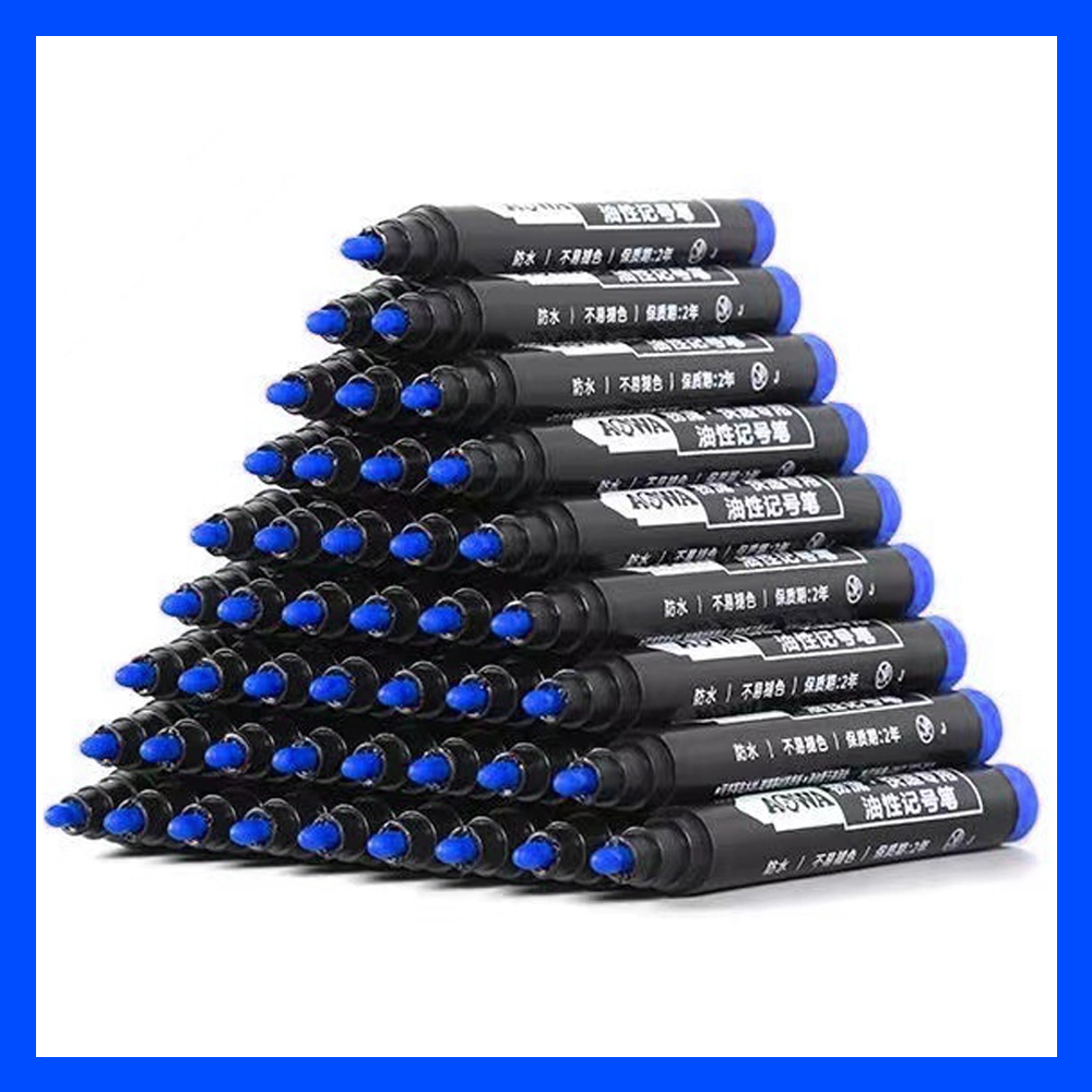 Rotuladores a base de aceite impermeables, tinta negra, azul y roja para vidrio, Metal, papelería, arte, dibujo, suministros escolares de oficina, 5-50 Uds.: Rosa