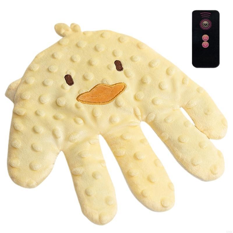 Soothing hand baby calming pillow for children, soft and breathable sleep aid for toddlers with gentle vibration: Blue