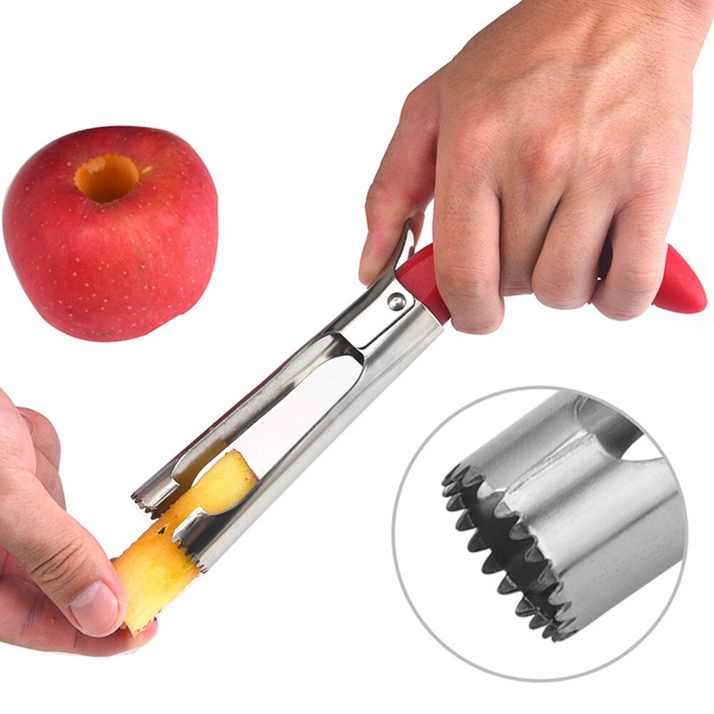 Apple Core Cutter Stainless Steel Pear Fruit Vegetable Tools Core Seed Remover Multi-function Cutting Vegetable Seeder Slicer