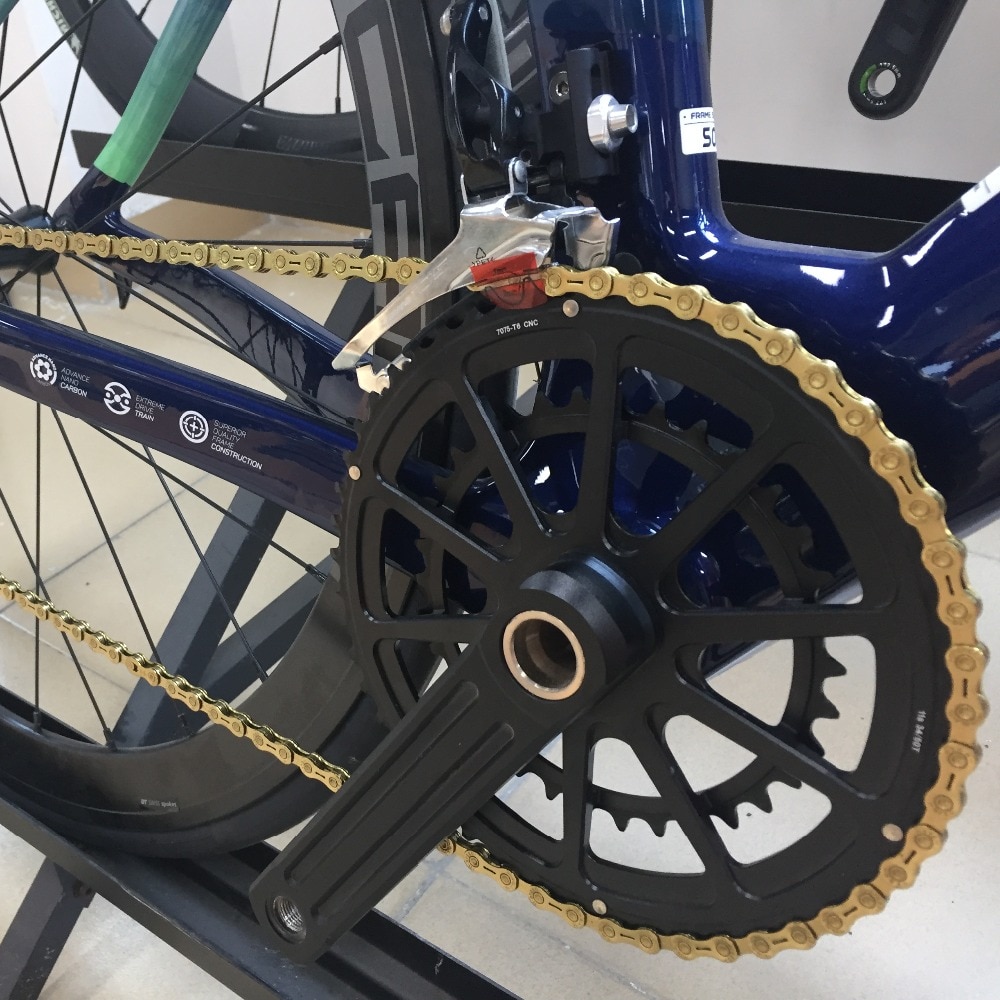YBN-cadena de 11 velocidades para bicicleta de montaña, 116L, para Shimamo SRAM Campagnolo, cadena hueca dorada para bicicleta