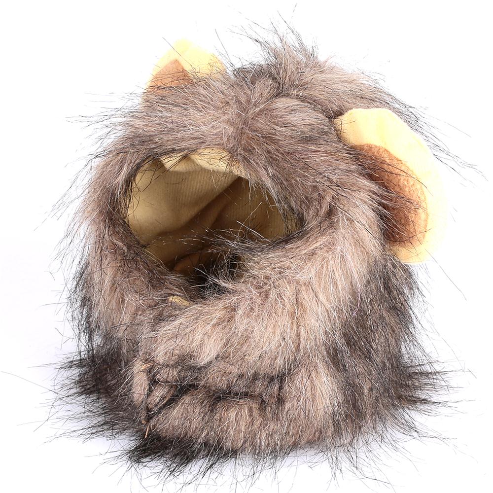 Perruque en crinière de Lion pour animaux de compagnie, chapeau, chat, mignon, décoration de noël, chien, chapeaux, Festival, fête, accessoires pour animaux de compagnie