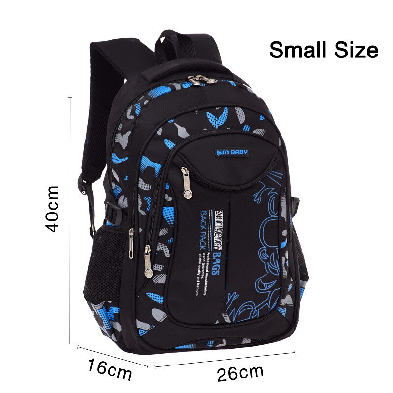 Men's Backpack Schoolbag Waterproof Backpack Students School Bags for Boys and Girls Shoulder Ultralight Casual Travel Backpack: Blue Small