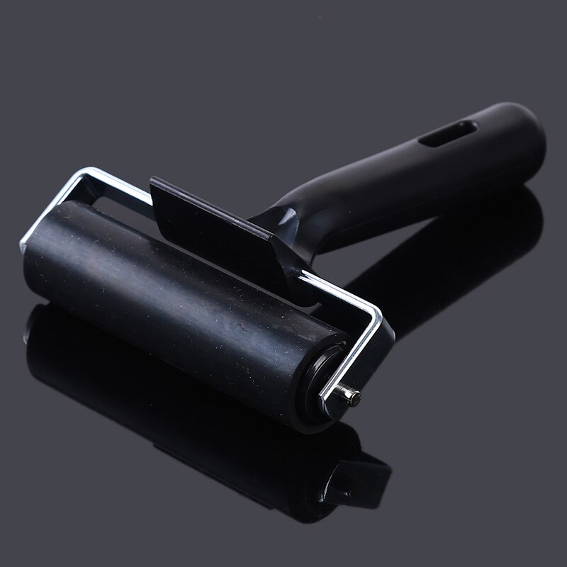 Black Brayer Ink Painting Printmaking Roller Art Stamping Tool Refined Tough Rubber Roller Painting Tools