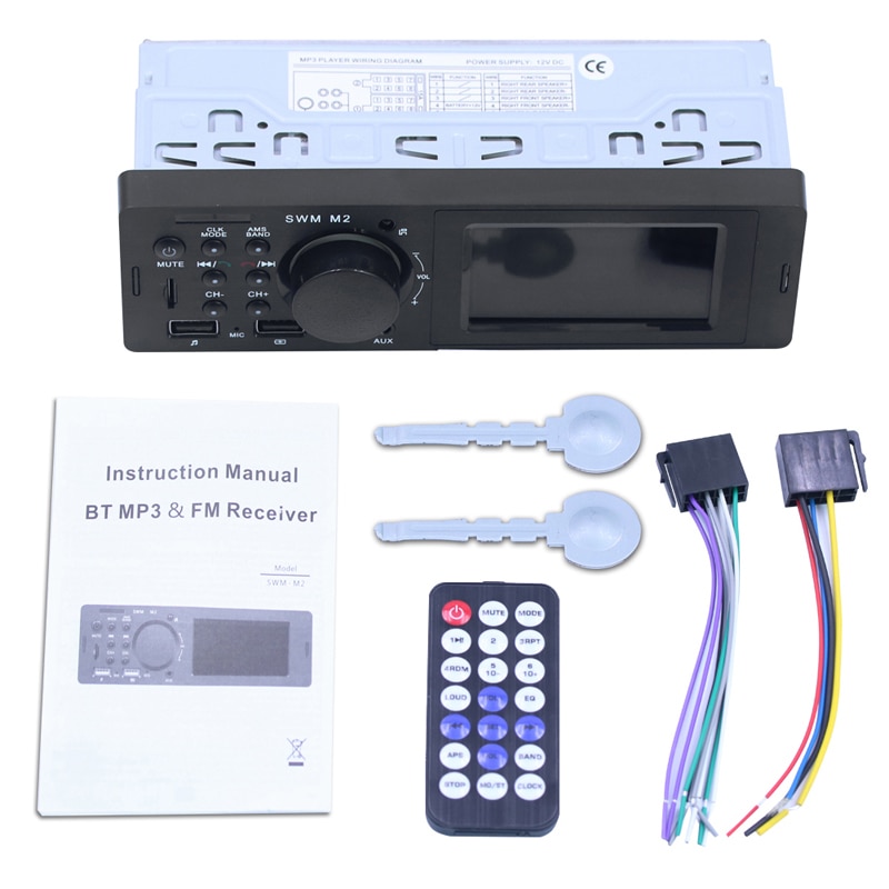 Car Radio Bluetooth 1 Din Audio MP3 Player Handsfree A2DP USB Charging TF AUX 3 Inch VA Screen Stereo System Head Unit PHYEE M2