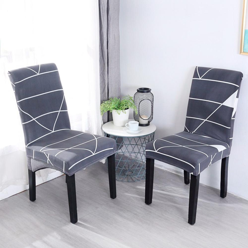 Housse de chaise élastique en spandex de style nordique royal, housse de siège de salle à manger extensible, housses de siège de chaise pour banquet de mariage, hôtel