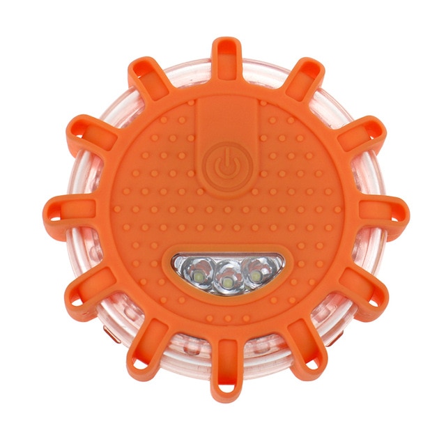 Luces Led de emergencia para coche de policía, 2 uds., luces nocturnas de advertencia, Faro de disco para carretera, luz de advertencia Led roja para tráfico
