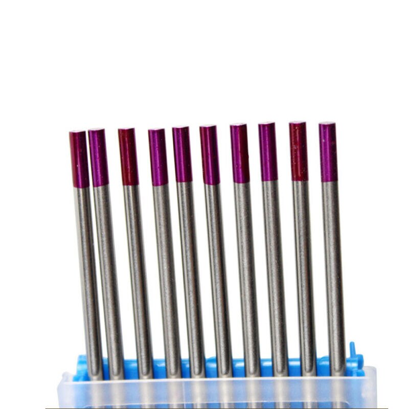 10PCS Composite Welding TIG Tungsten Electrode WES Purple Tip 1.0-4.0mm*175mm For Welding Of Carbon Steel Stainless Steel