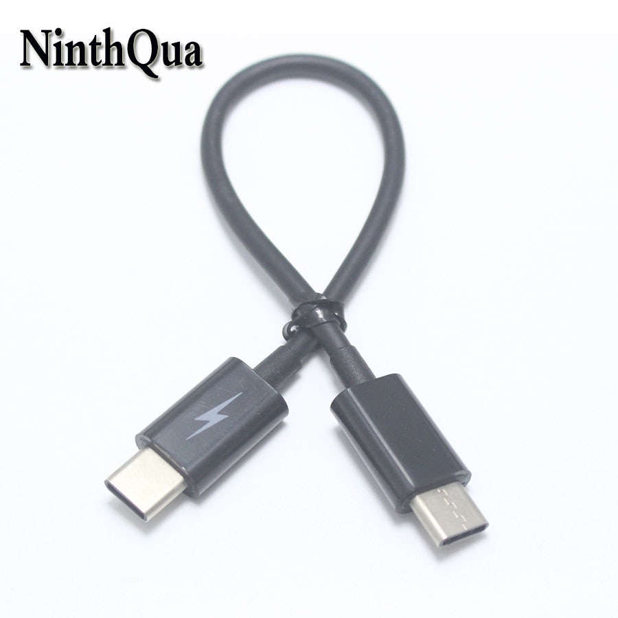 NinthQua 1PCS USB C Kabel 20CM 3A Snel Opladen Data Usb type-C Kabel Voor MacBook USB-C mobiele Telefoon Kabel