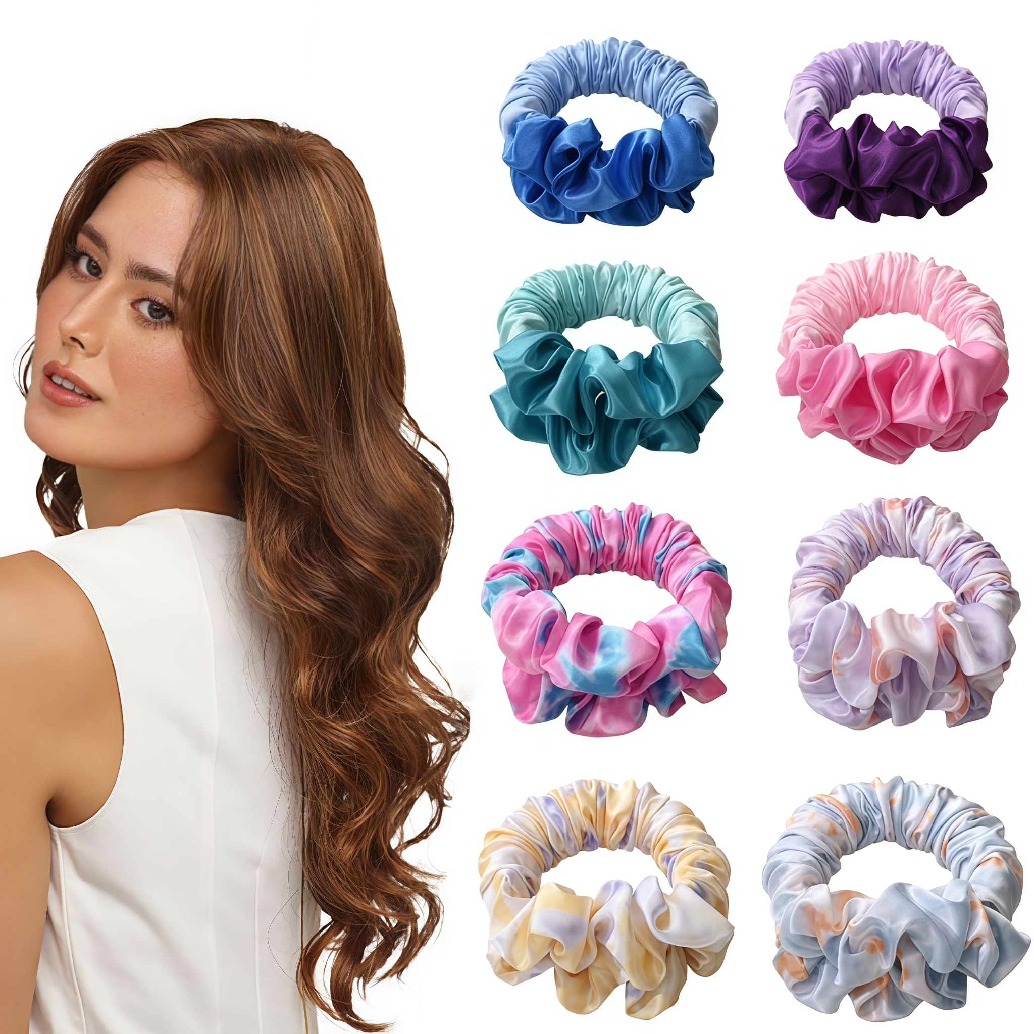 Rizador de pelo sin calor, varilla rizadora para dormir, diadema, rulos de pelo, formadores de ondas, mechones ondulados húmedos, sin rizos de calor, herramientas de estilismo para el cabello