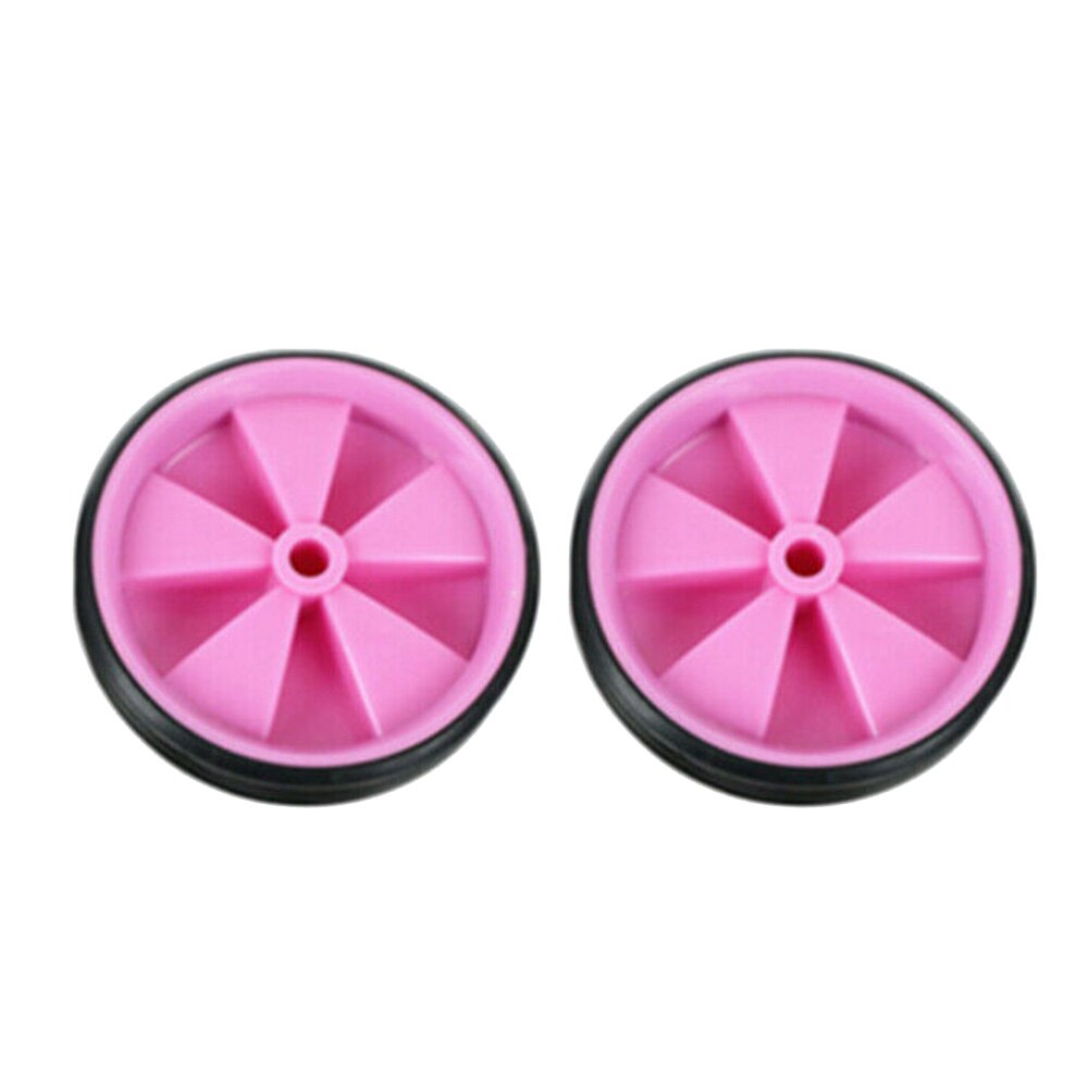 11 X 2.5cm Rubber Easy Install Durable Support Practical Cycling Balance Assist Stabilisers Bike Kids Bicycle Wheel Training: Pink