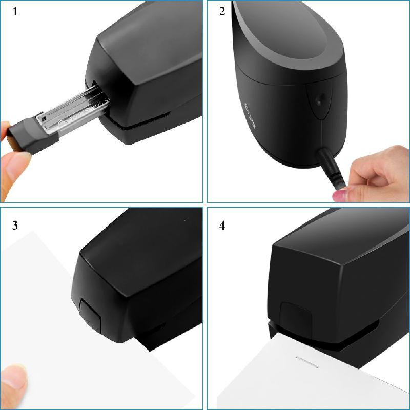 Paper Documents For School Home And Office Automatic Stapler Binding Machine Office Stationery Electric Automatic Stapler