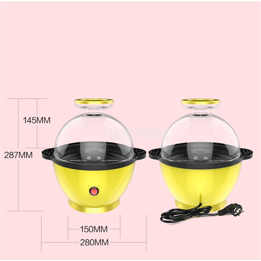 Mini Household Electric Popcorn Maker Machine Non-stick Coating Automatic Natural Corn Popcorn Maker For Home Use JX-MINIPOP01