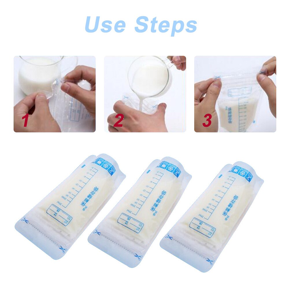 10-30 stk 250ml mælke fryseposer modermælk babymad opbevaring modermælk opbevaringspose bpa gratis baby sikre fodringsposer fodring