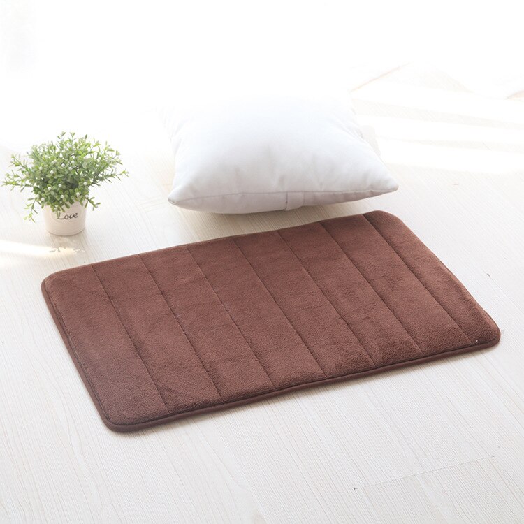 Badkamer Tapijt Geheugen Katoen 50*80Cm Badkamer Mat Badkamer Horizontale Streep Tapijt Absorberende Non-Slip Mat Badkamer: F / 40x60cm