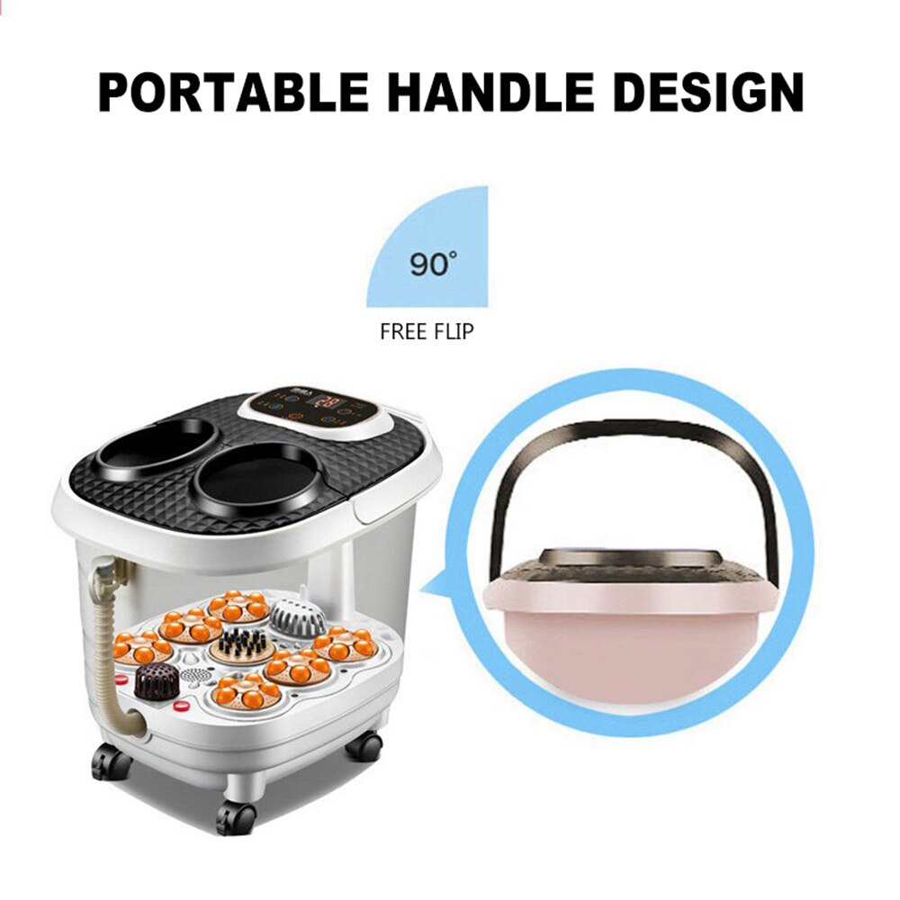 Volautomatische Verwarmde Elektrische Sauna Voetbad Massage Oot Bad Emmer Huishouden Afstandsbediening Voet Spa Machine Foot Care Tool