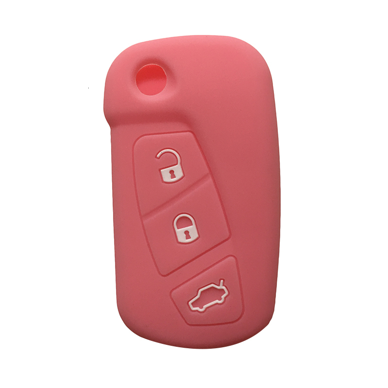 3 Button Flip Remote Key Case For Ford KA Streetka Vehicles Model Silicone Key Cover Car Accessories Holder Fob