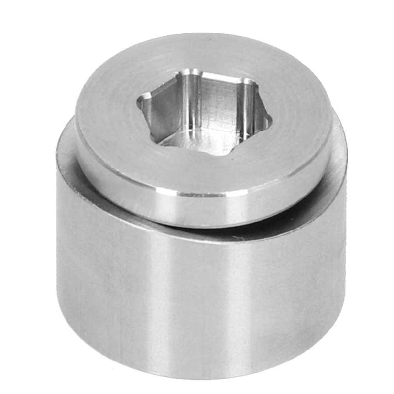 Oxygen Sensor Plug Fitting Weld Notched Bung Nut Stainless Steel Accessory Part M18x1.5 Oxygen Sensor Pipe Plug