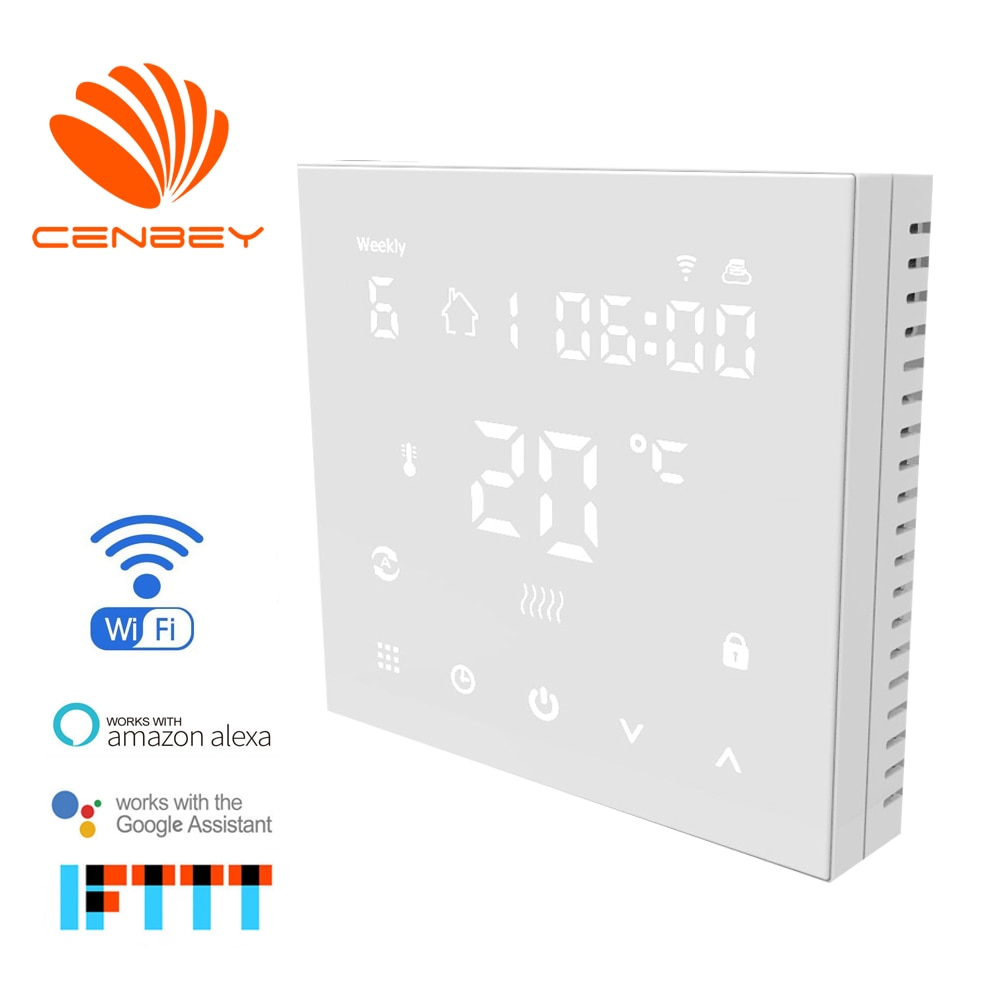 Tuya Smart Home Smart Thermostaat Boiler Controle Digitale Thermostaat Wifi Led Display Termostat Voor Kamer Vloerverwarming Contro