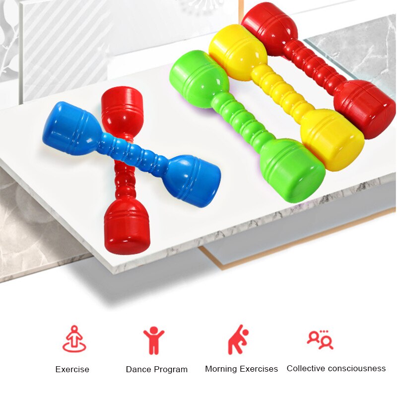 Ensemble d&#39;haltères de Fitness pour enfants, 1 paire, musculation, jouet d&#39;éducation précoce, à la maison, équipement d&#39;exercices matinaux,