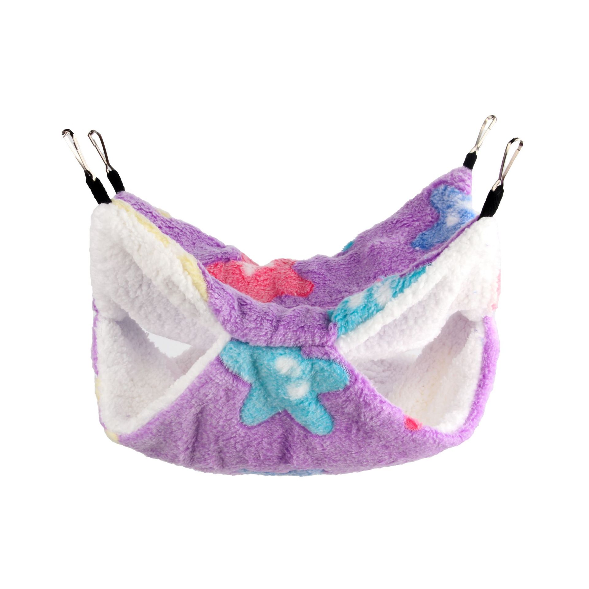 Honeybird flying squirrel warm double-layer mezzanine hammock small pet hammock hanging squirrel sleeping bag pet supplies hamst: L / LEOPARD