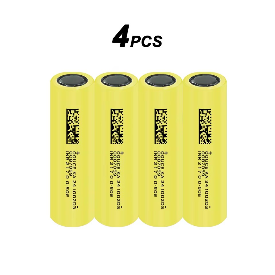 Brand 21700 Lithium Battery 5000Mah 3.7V 50A High Discharge Power Lithium Ion Rechargeable Battery, Suitable for Strong Light Flashlight, DIY Power Tools, Used Electric Car Battery, Provide High Energy Density: Gris