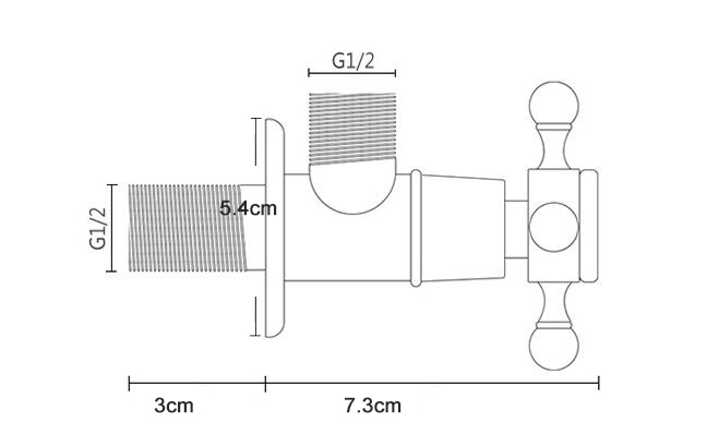 Bakala Brons Driehoek Klep Water Regelklep Antieke Driehoek Klep De Kraan Water Klep Riool