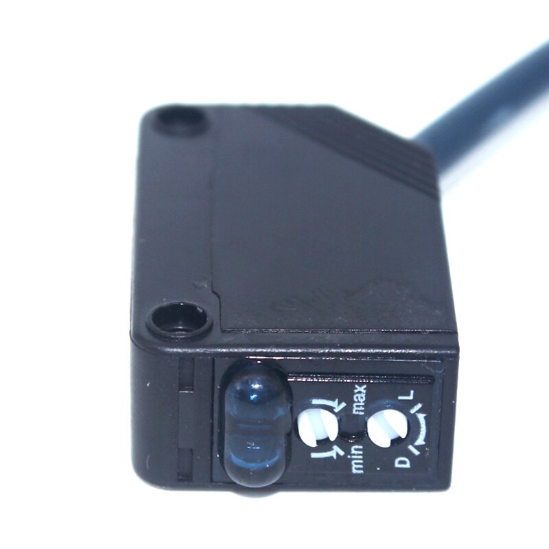 Sensor fotoeléctrico E3Z-D61 difuso reflectante precableado NPN NO NC ajustable 3 líneas