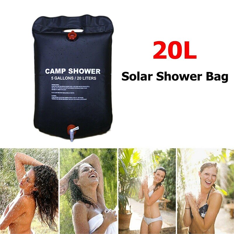 20L Waterzak Draagbare Zonne-energie Verwarmd Douche Bag Outdoor Zwemmen Bag Voor Camping Wandelen Bbq Water Opslag Water Zak Zon compact