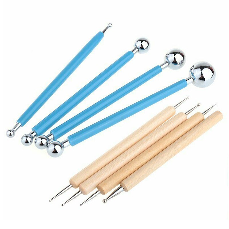 Clay Pottery Ceramic Sculpting Tools 18pcs Pottery Sculpting Tool Kit DIY Clay Crafts Modeling Mandala Dotting Tools Kitchen