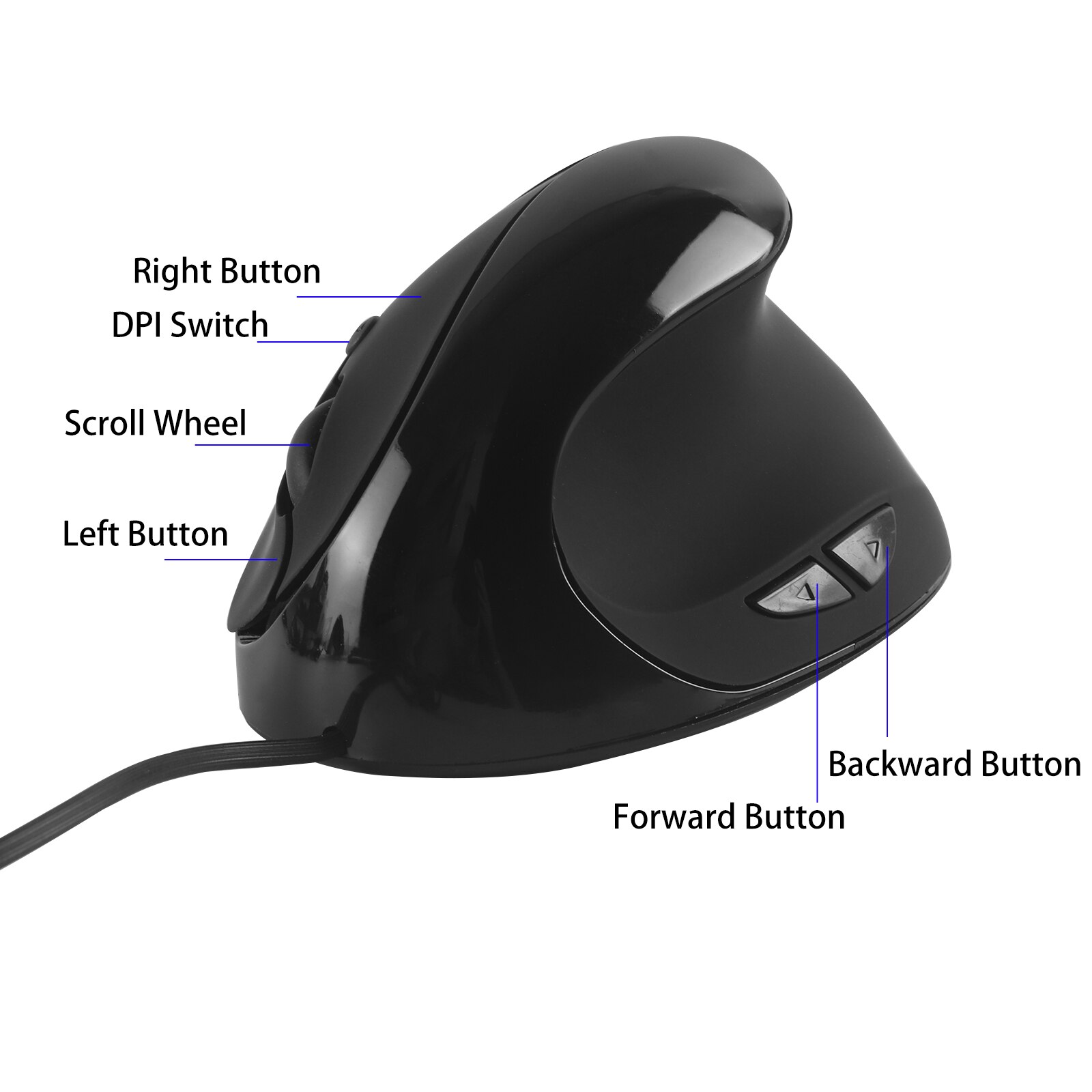 Bedrade Verticale Muis Gamer Optische Oplaadbare Ergonomische Muis Gaming Stille Muizen Voor Windows Mac Computer Tablet Laptop Kantoor