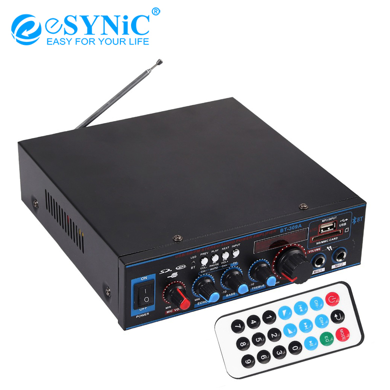 ESYNiC 800W HIFI Digitale Bluetooth Stereo Audio Versterker Voor FM SD Radio Mic Car Home Audio Amp Versterker Voor iPhone Android