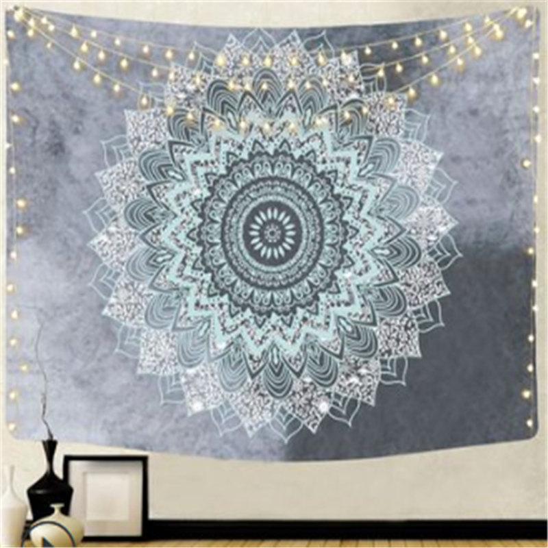Psychedelic Starry Sky Sun Moon Mandala Tapestry Wall Hanging Celestial Wall Tapestry Hippie Wall Carpets Dorm Decor Tapestry: 05