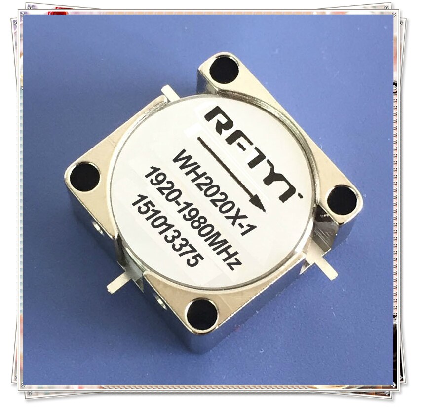 Microwave RF Circulator Isolator 20.0*20.0*8.6 Mm Frequency 600 MHz-4 GHz Segmentation Options