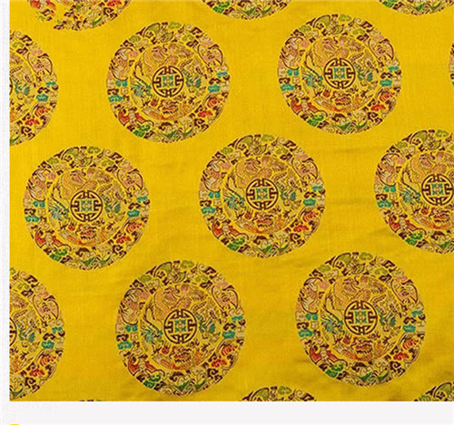 1 Yard chinois traditionnel soie brocart tissu Cheongsam vêtements Costume robe soie tache tissu: 2