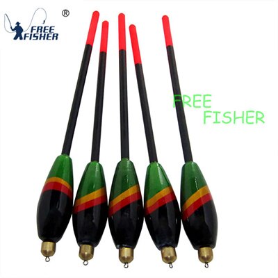 5 pcs/set Fishing Floating Float Bobber Cork Floats Kit Glow Balsa Wood Fishing Tackle Tools Pesca: Style 2
