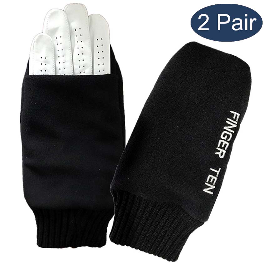 Gants de Golf d'hiver pour hommes, avec poignée coupe-vent, imperméable, marqueur de balle S M ML L XL, directe: Type2 - 2Pair / ML