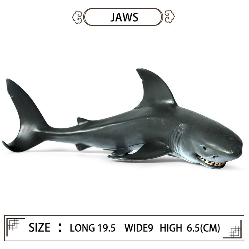 Kinderen Solid Simulatie Mariene Biologische Model Grote Witte Haai Grote Tand Shark Whale Shark Tiger Shark Blue Whale T